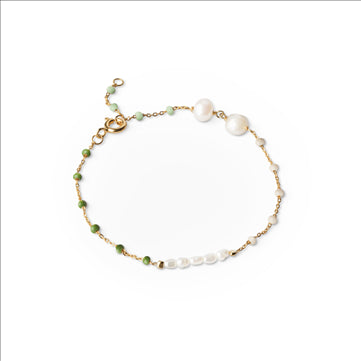 Sølvforgyldt armbånd Lola Perla/Confidence