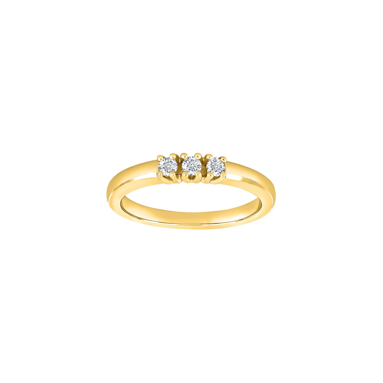 Nordahl Andersen 14kt. alliancering m/dia. 3 x 0,05 W/SI