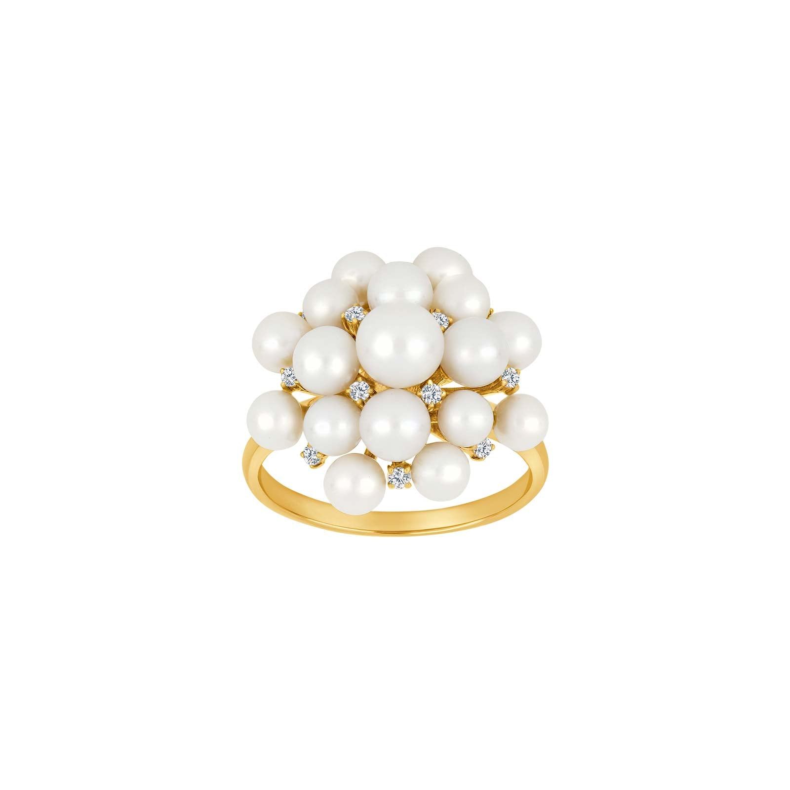 Nordahl Andersen 14kt. guldring m. 0,11ct TW/SI og fvkp.
