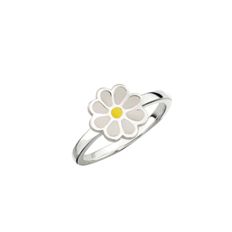 Støvring Design. Sølvring blomst med emalje