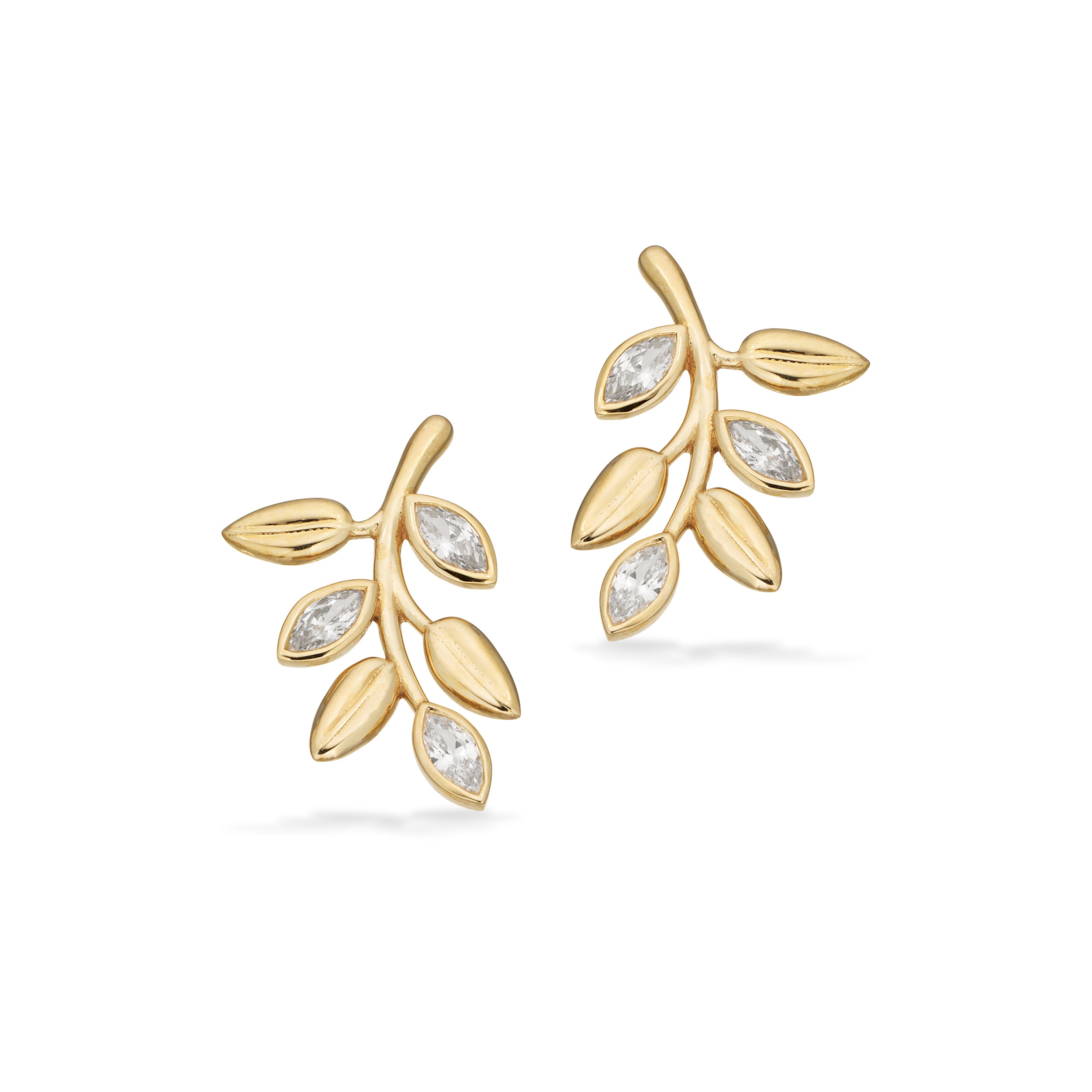 Scrouples Øreringe i Guld 8 kt. med Syn. cubic zirconia