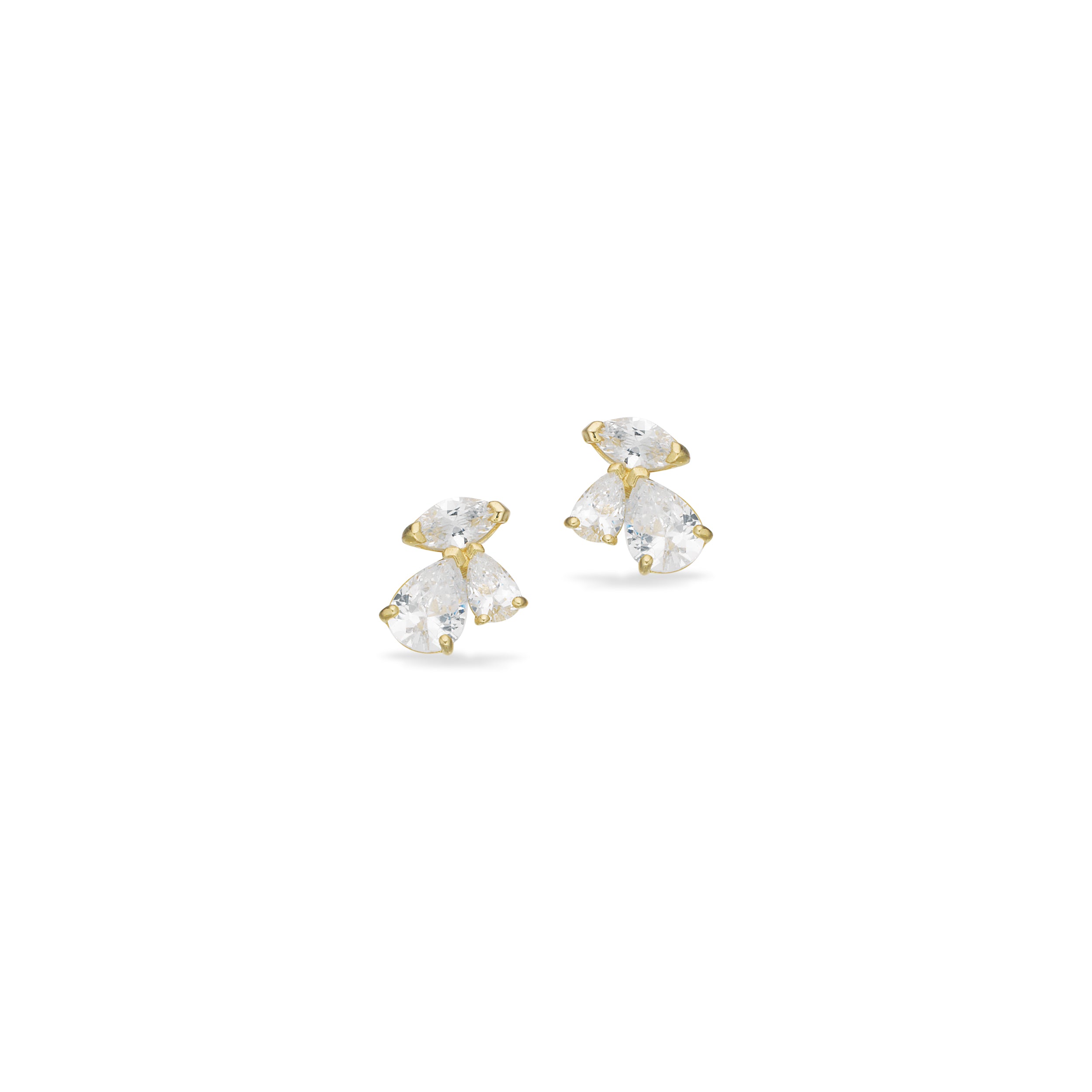Scrouples Øreringe i Guld 8 kt. med Syn. cubic zirconia