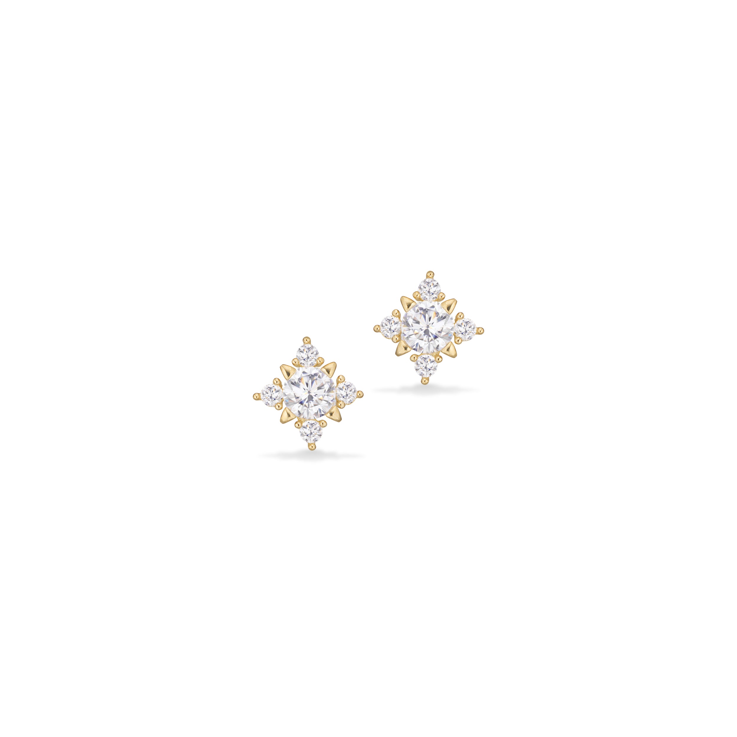 Scrouples Øreringe i Guld 8 kt. med Syn. cubic zirconia