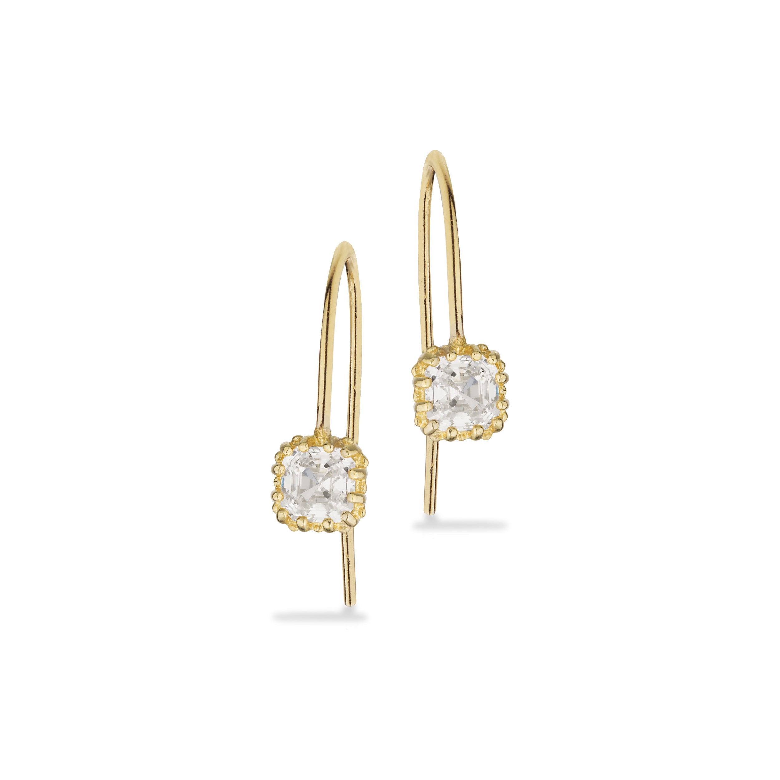 Scrouples Øreringe i Guld 8 kt. med Syn. cubic zirconia