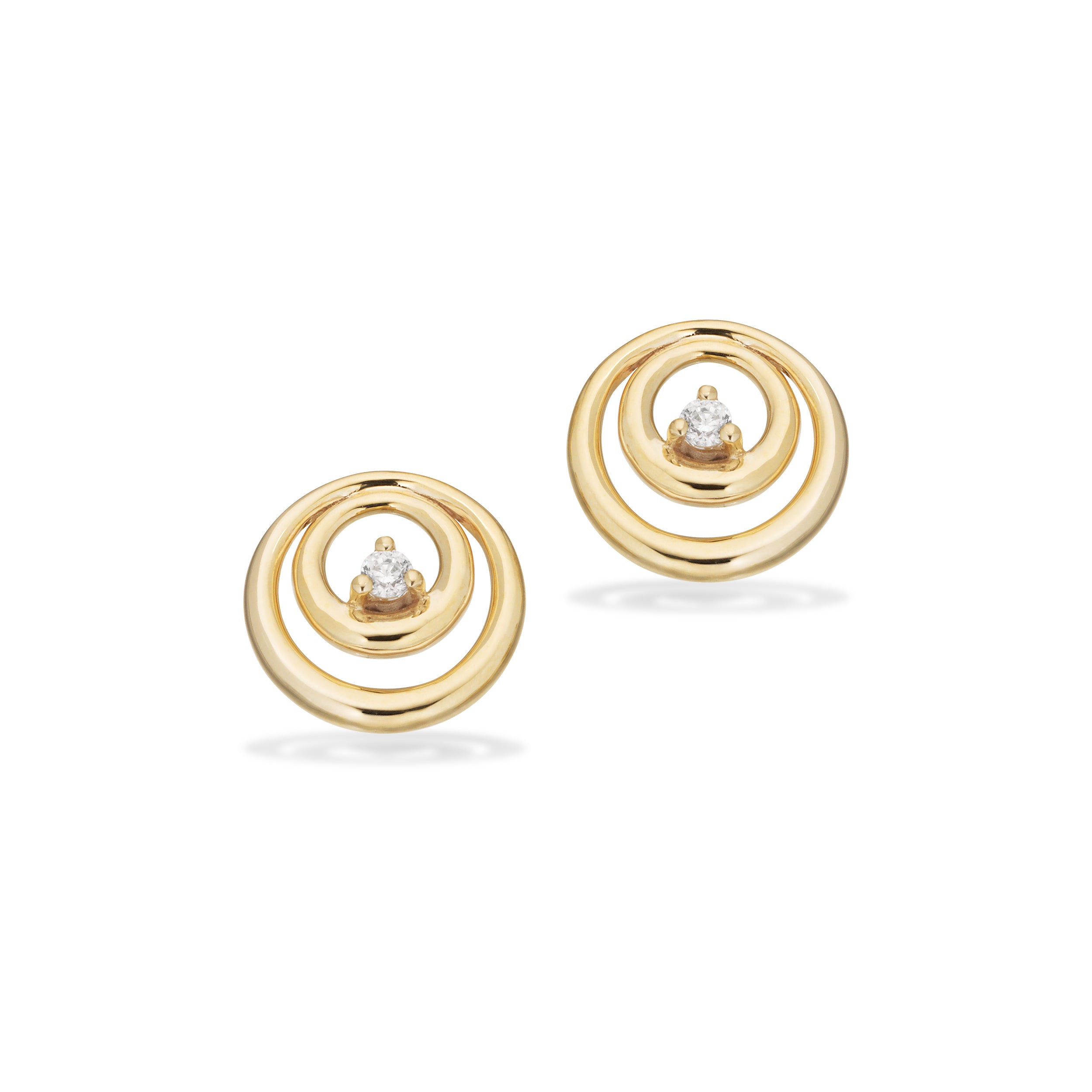 Scrouples Øreringe i Guld 8 kt. med Syn. cubic zirconia