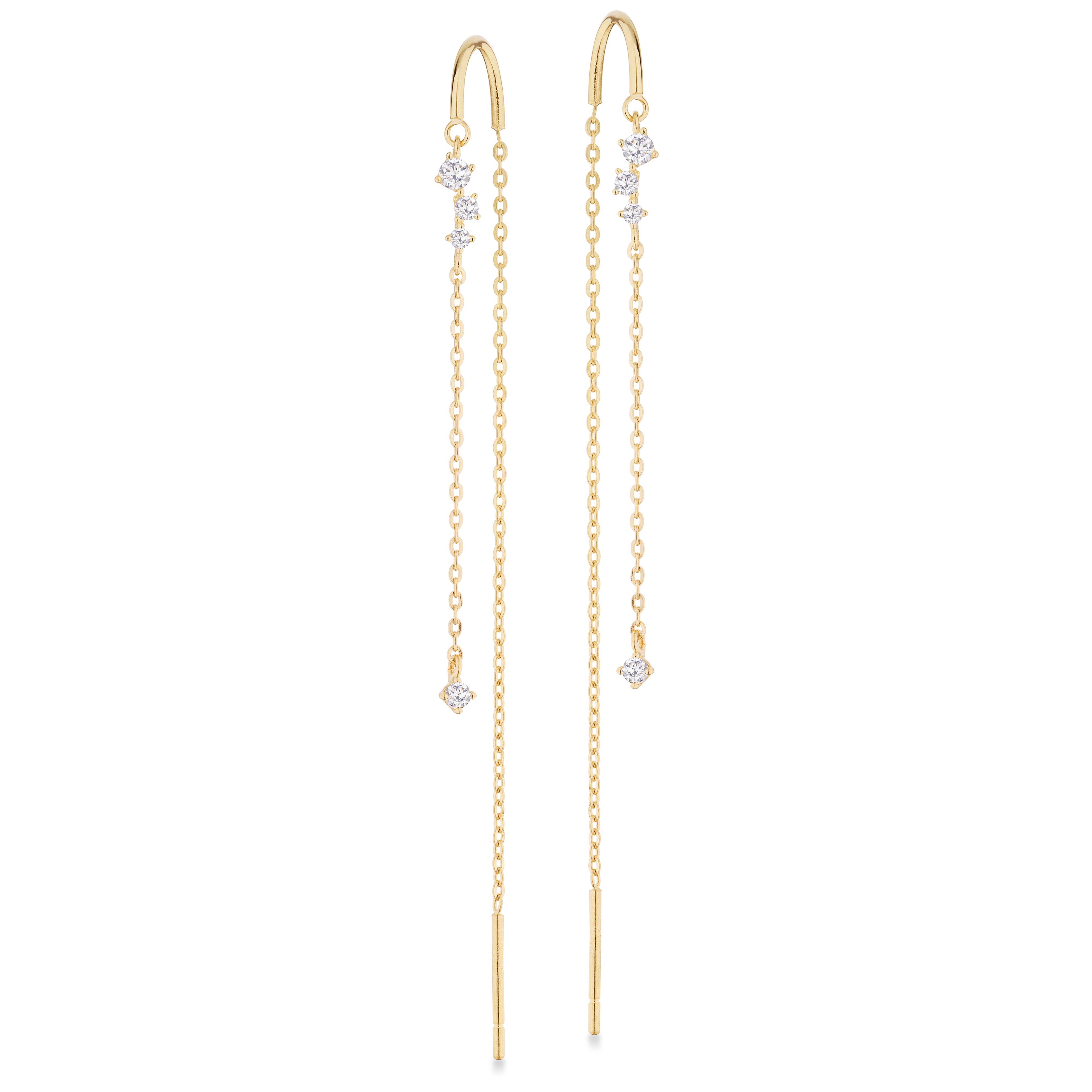 Scrouples Øreringe i Guld 8 kt. med Syn. cubic zirconia