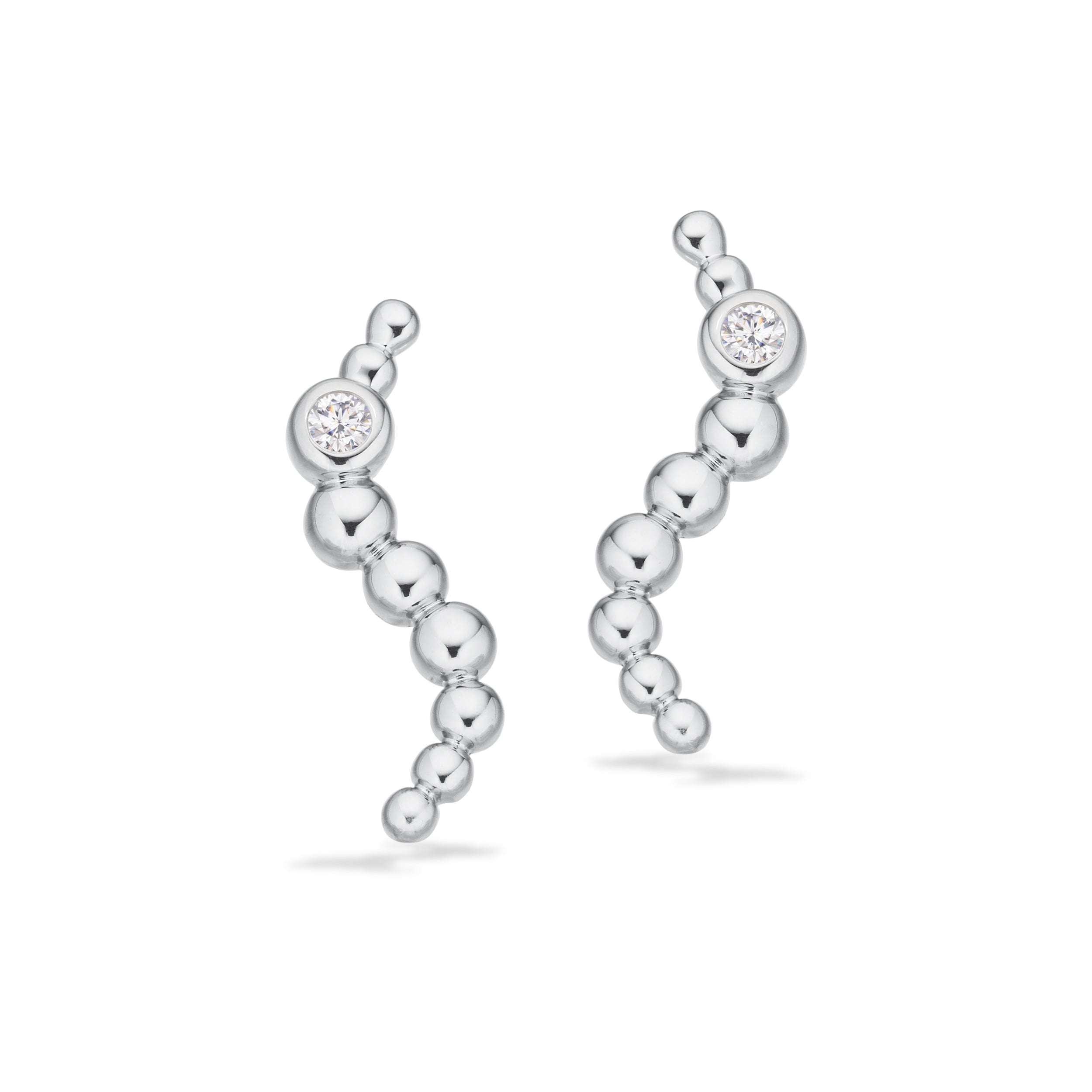 Scrouples Øreringe i Sølv med Syn. cubic zirconia
