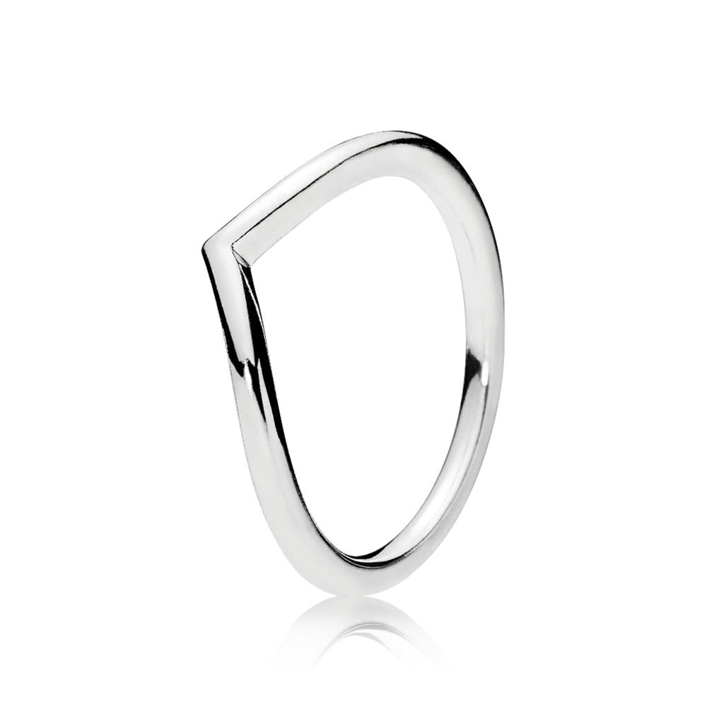 Pandora Polished wishbone Sølvring