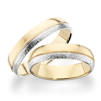 Scrouples Forlovelse/vielsesringe i Guld