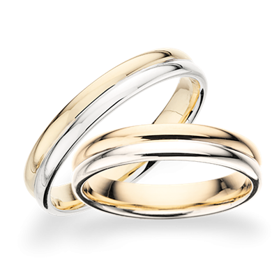 Scrouples Forlovelse/vielsesringe i Guld