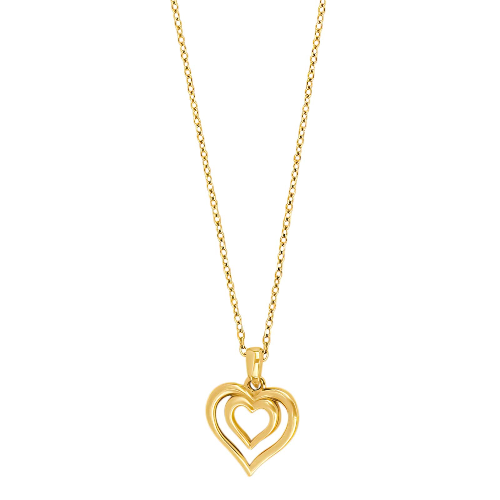 Nordahl Andersen 14kt. guld hjertevedhæng inkl. forg. kæde