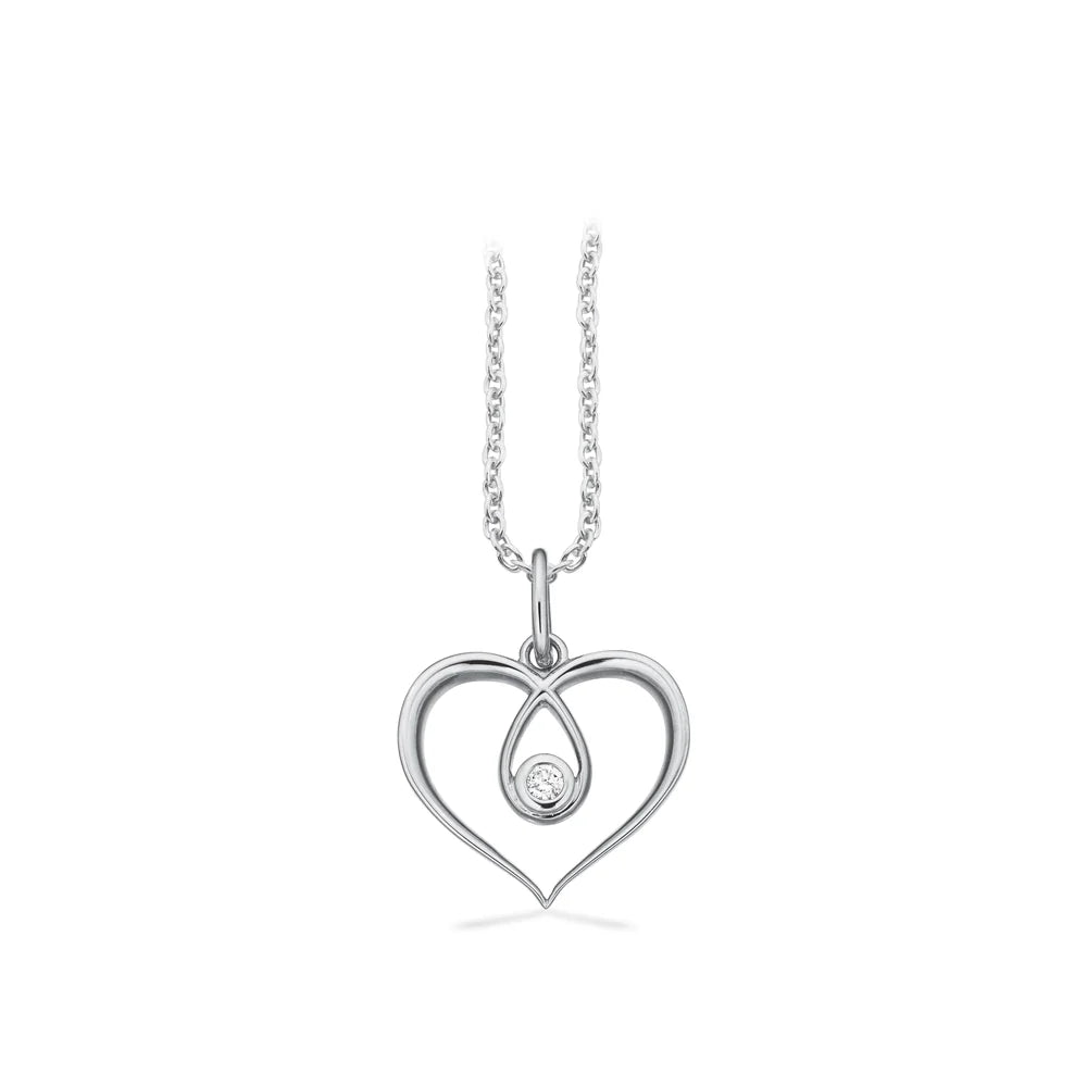 Scrouples Halskæde i Guld 8 kt. med Brillant