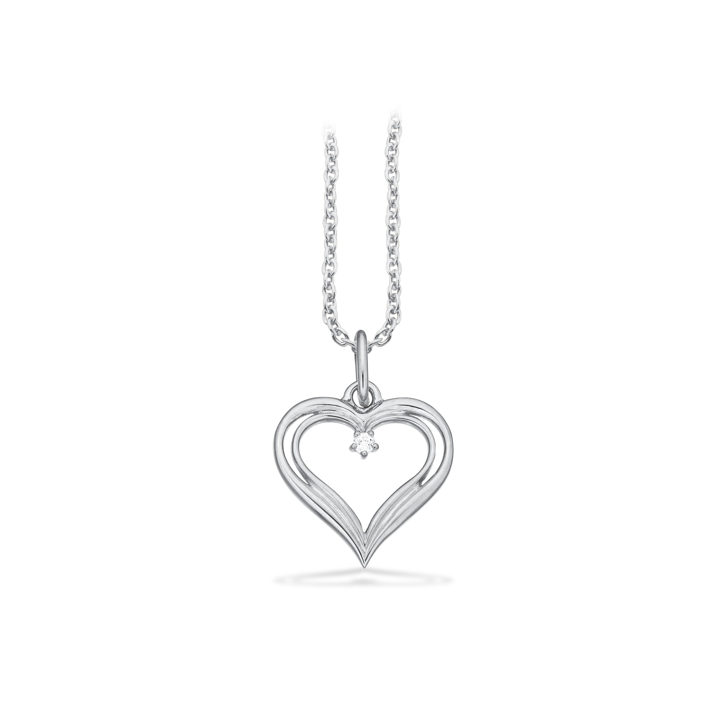 Scrouples Halskæde i Guld 8 kt. med Brillant