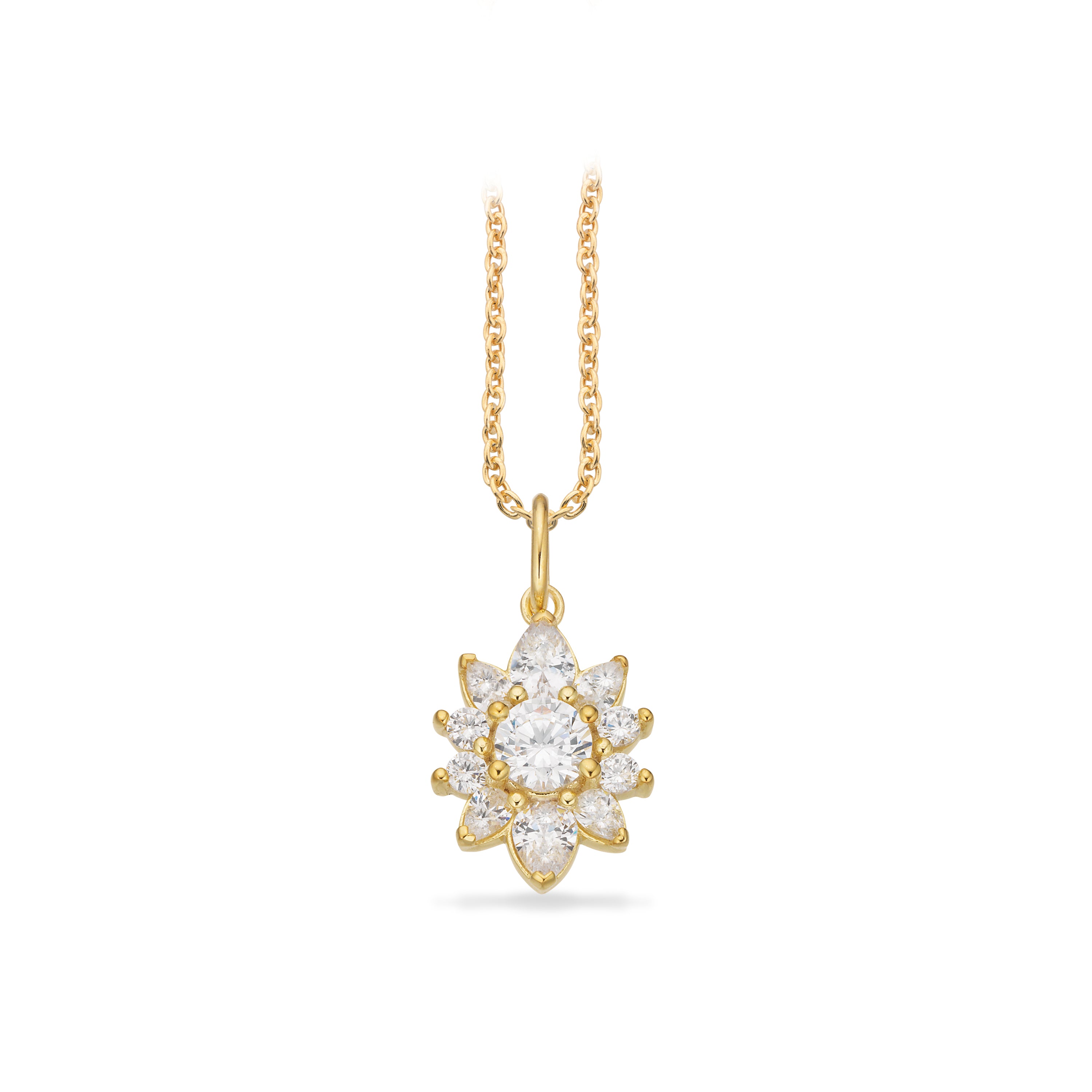 Scrouples Halskæde i Sølv med Syn. cubic zirconia