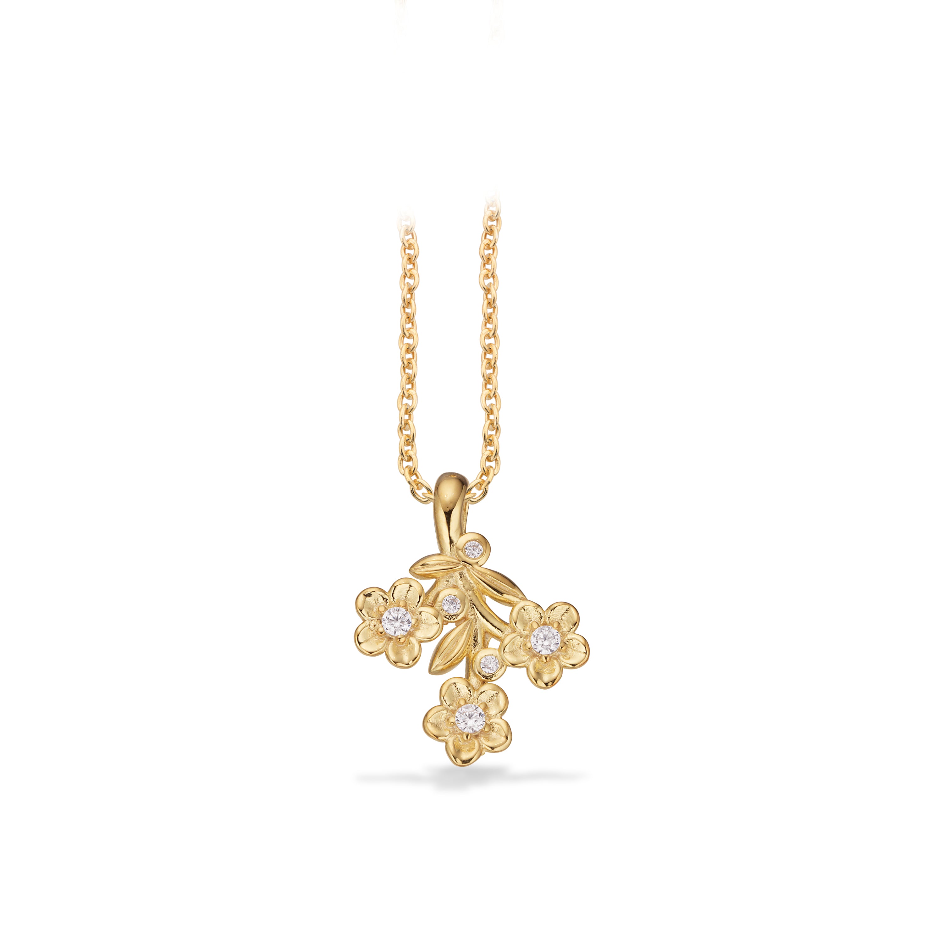 Scrouples Halskæde i Sølv med Syn. cubic zirconia