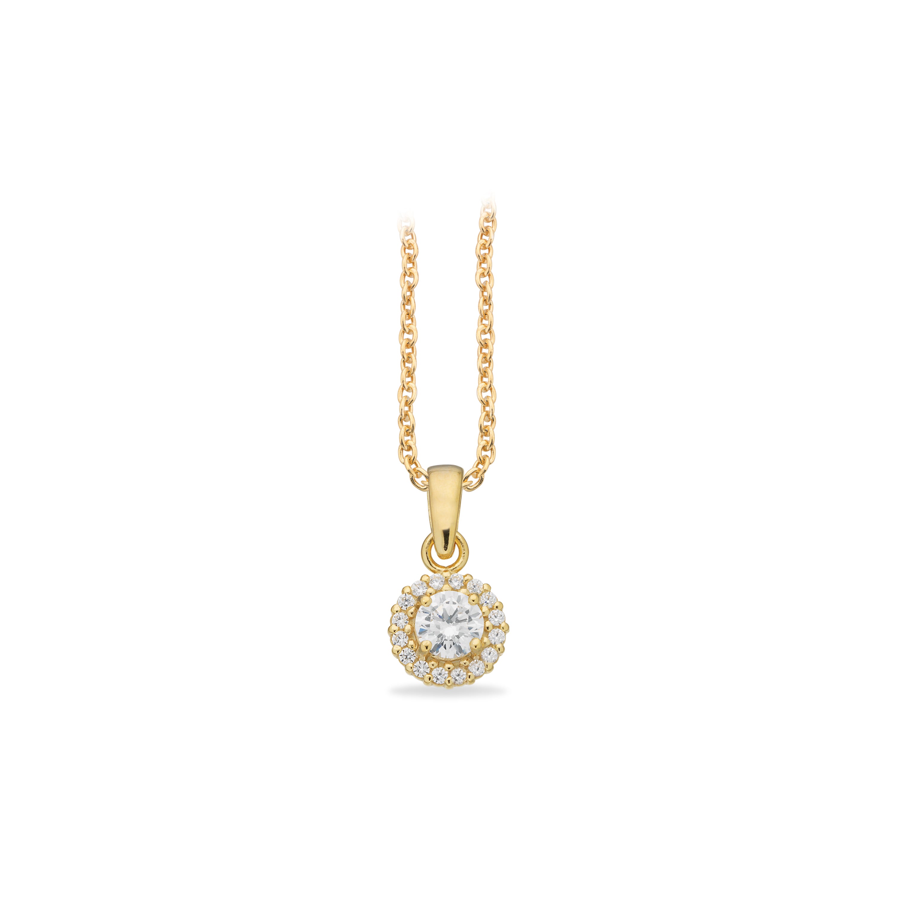 Scrouples Halskæde i Sølv med Syn. cubic zirconia