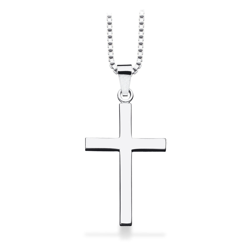 Sølv kors vedhæng standard