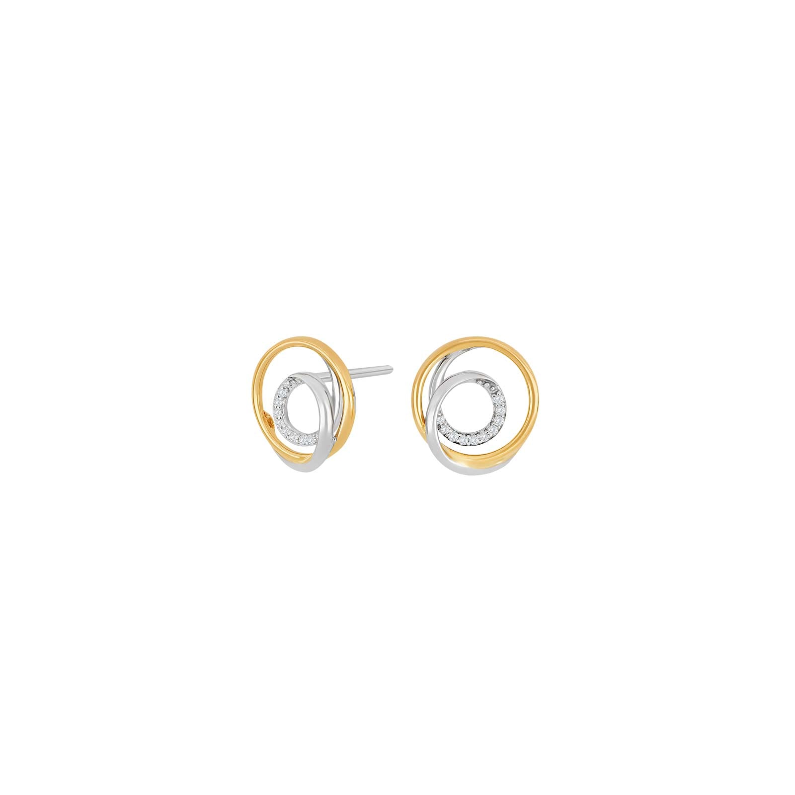 Nordahl Andersen 14kt. guldørestikker m. 0,04ct TW/SI