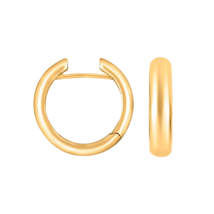 Forgyldte sølv creoler Ida