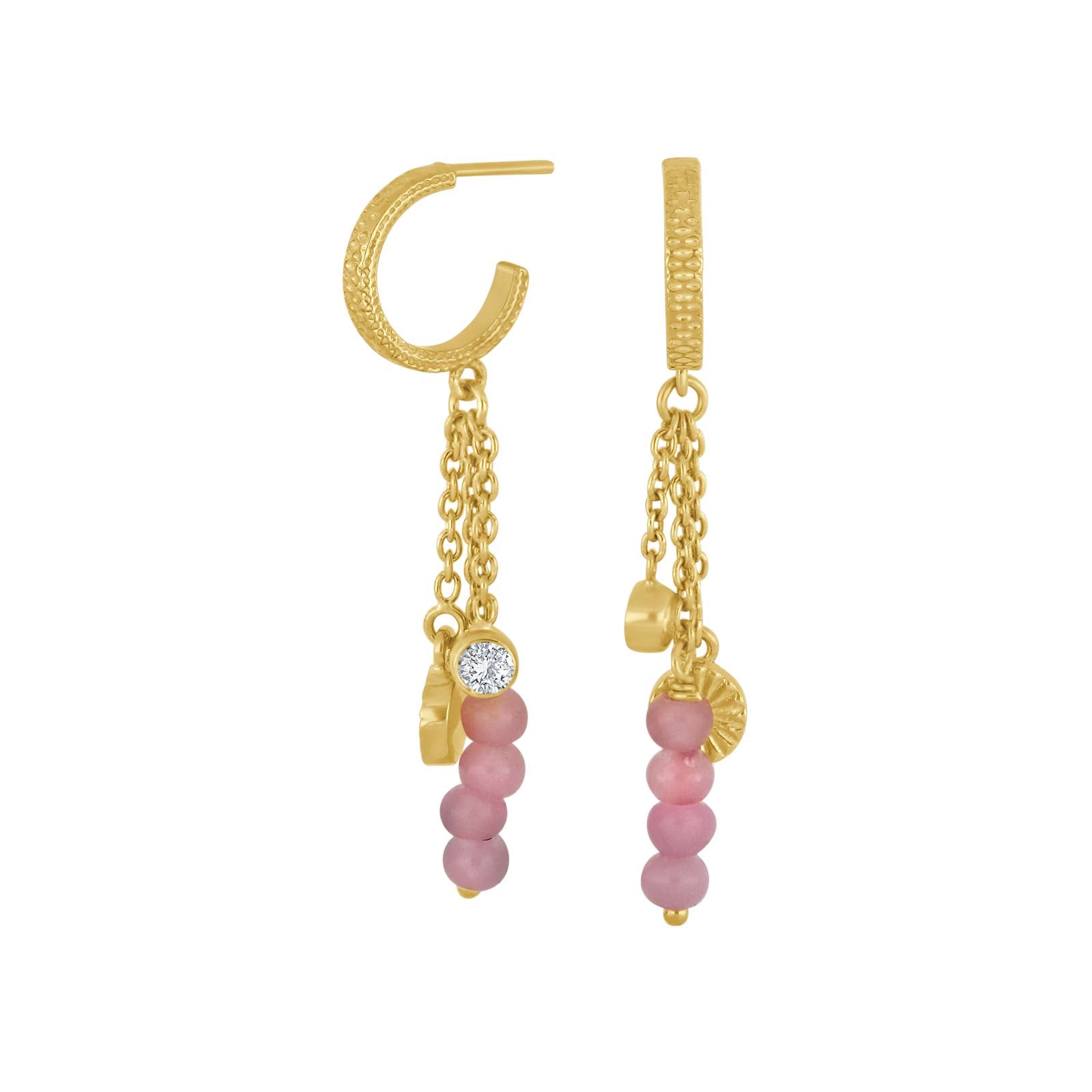 Nordahl Andersen Forgyldt sølv creol ICE52