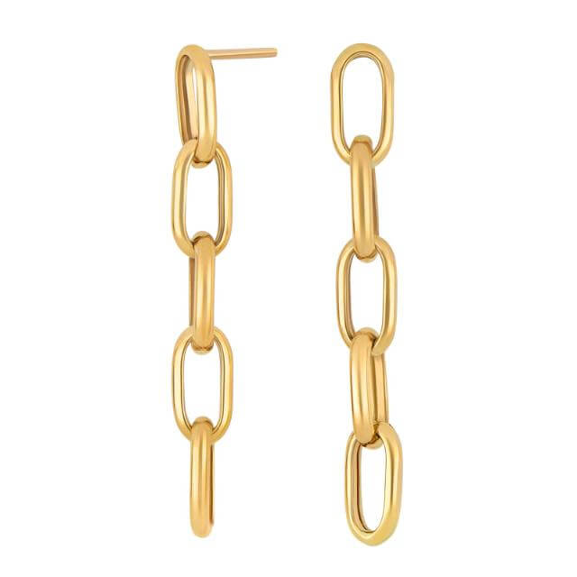 8 kt Guld ørehænger åbne led