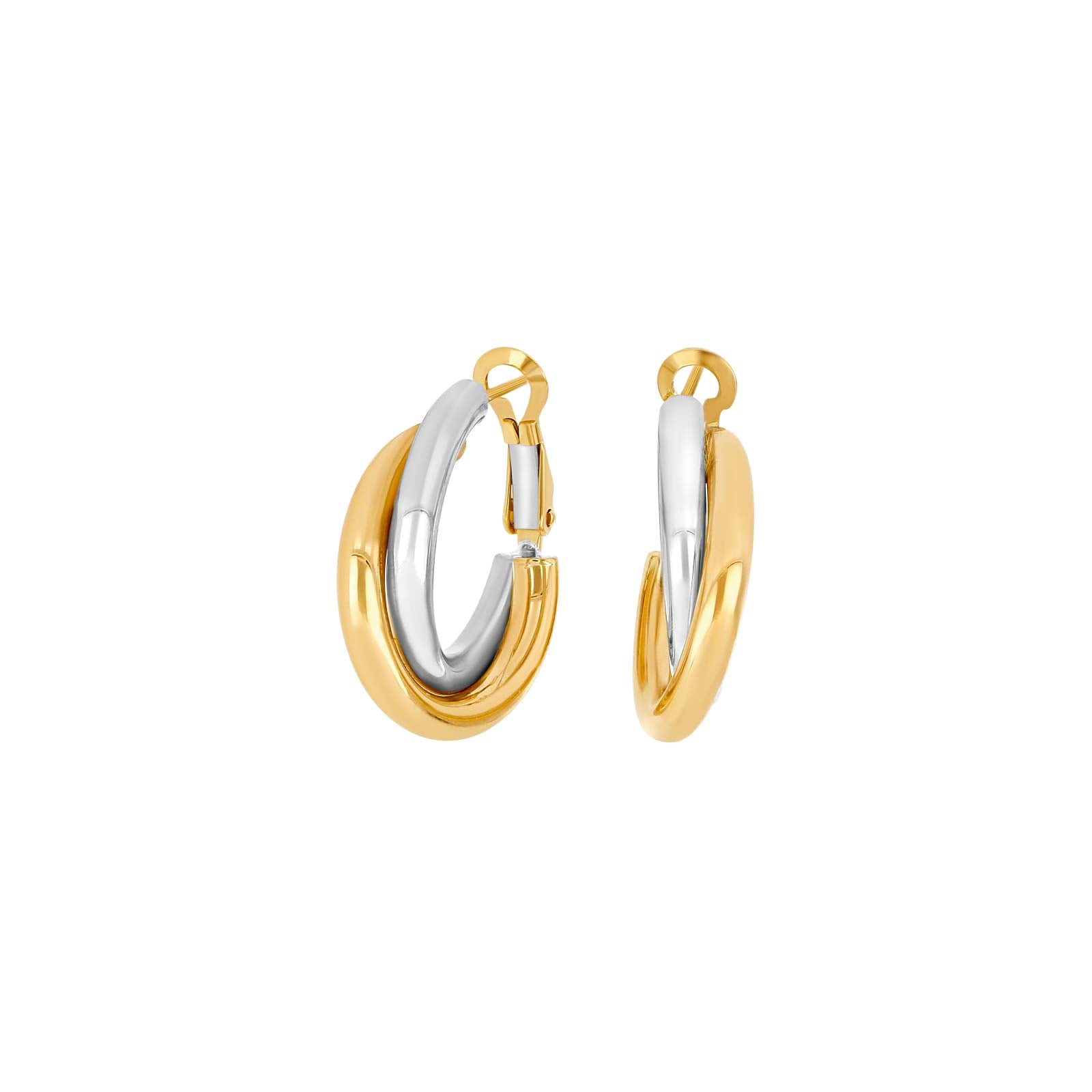 Nordahl Andersen 8kt. Guld creoler bicolor