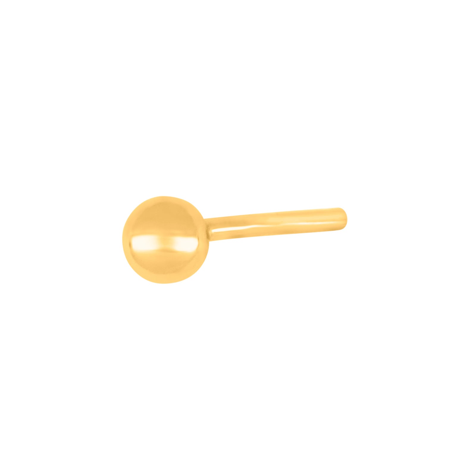 Nordahl Andersen SON stål ørestik IP gold kugle 3mm 1 stk.