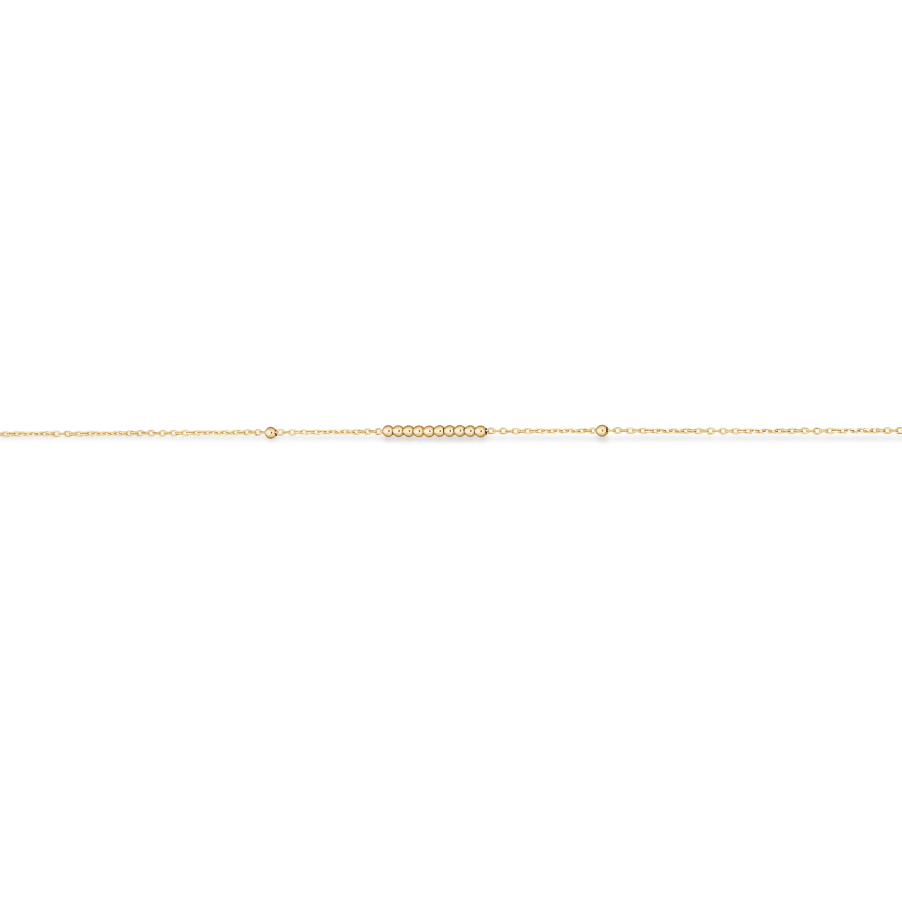 Scrouples Halskæde kuglerække 42+3 cm 8 kt.