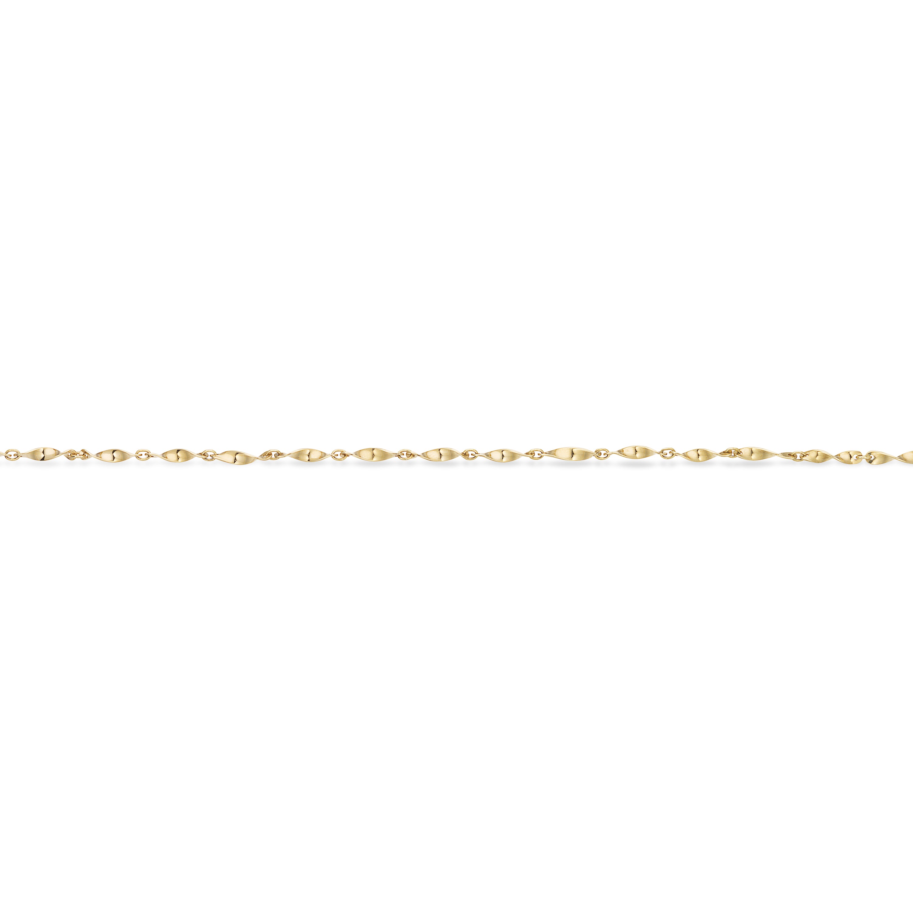 Scrouples Halskæde twisted 42+3 cm 8 kt.