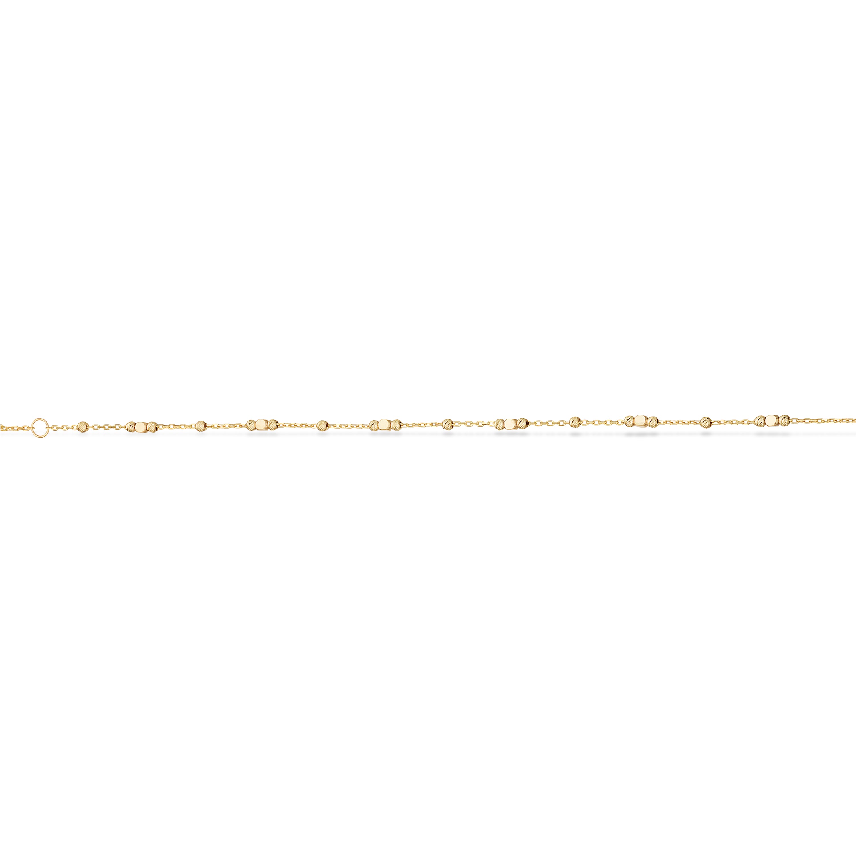 Scrouples Armbånd facetterede beads 17+2 cm 8 kt.