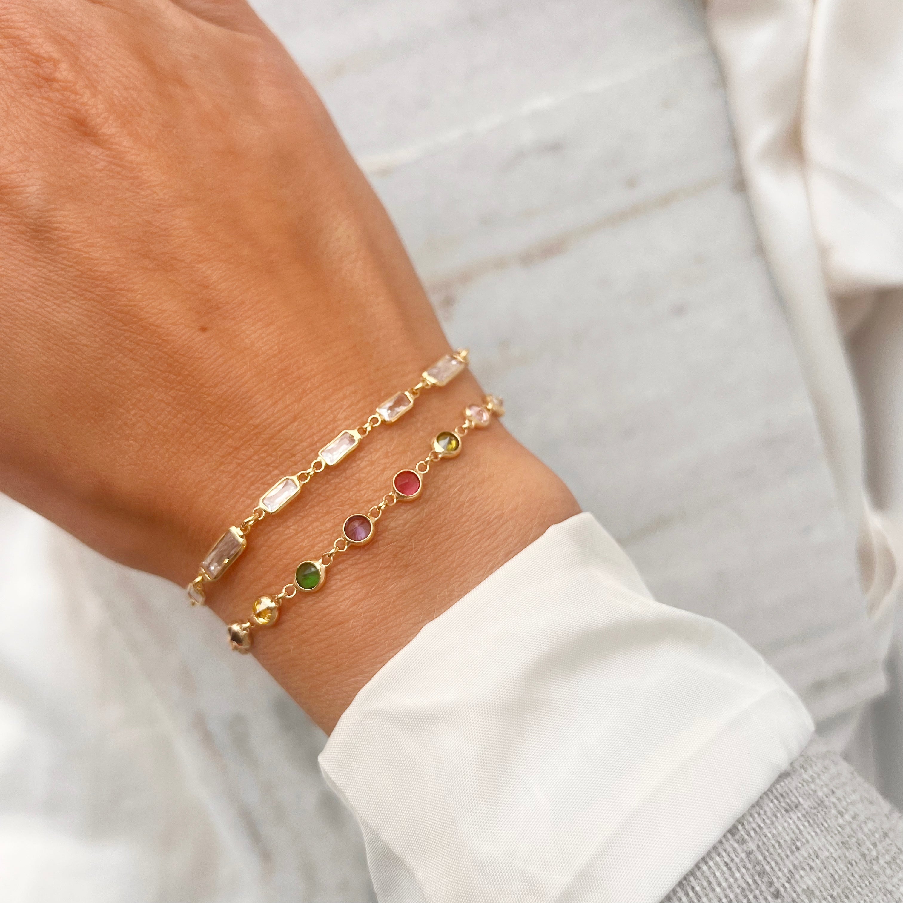 Scrouples SoHo armbånd sølv cubic zir. fg. 17+2 cm