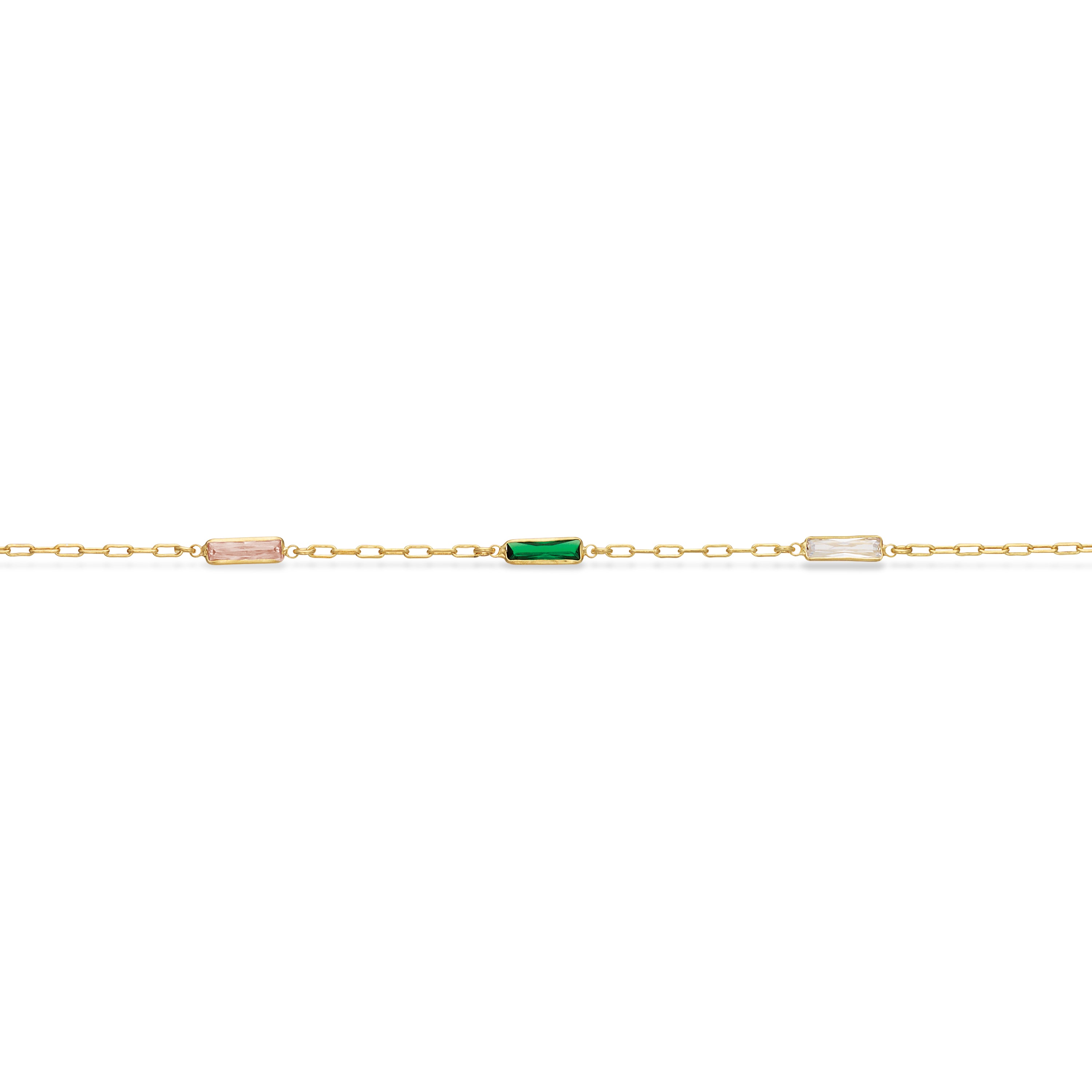 Scrouples SoHo armbånd multicolor cubic zir sølv fg 17+2 cm