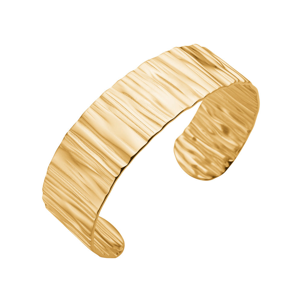 Armring stål IP gold ROCCIA