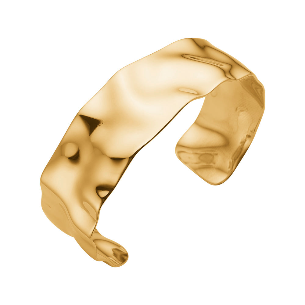 Armring stål IP gold ONDA