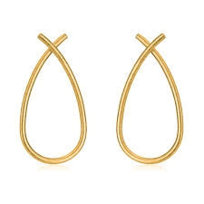 Sølvforgyldte ørestikker kryds