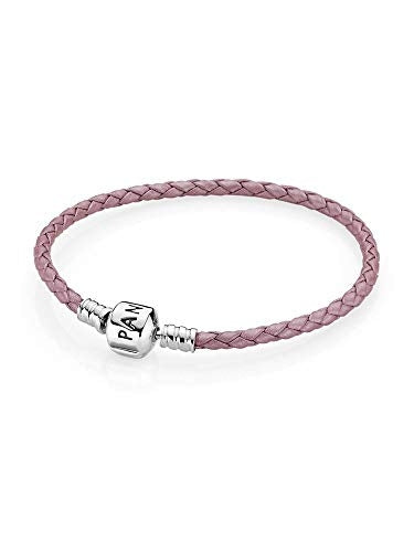 Pandora læderarmbånd lyserød