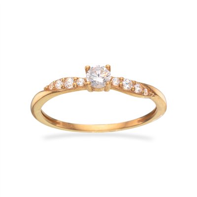 Scrouples Ringe i Guld med zirkon