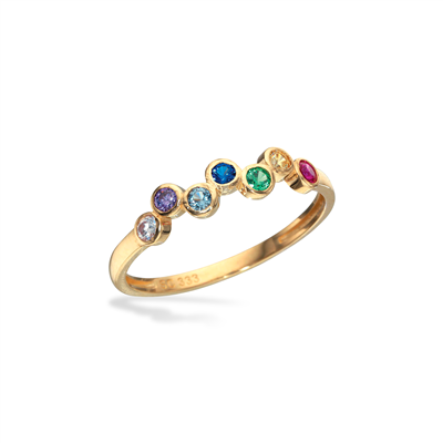 Scrouples Ringe i Guld med zirkon