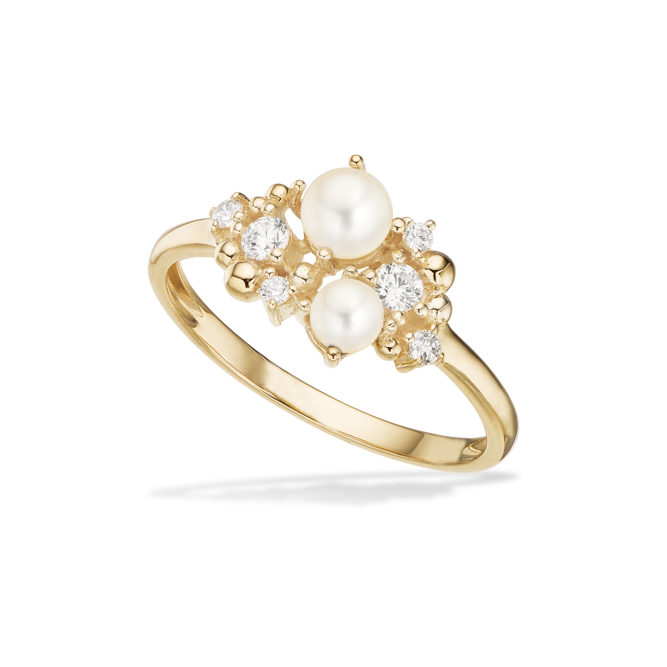 Scrouples Ringe i Guld 8 kt. med Perle