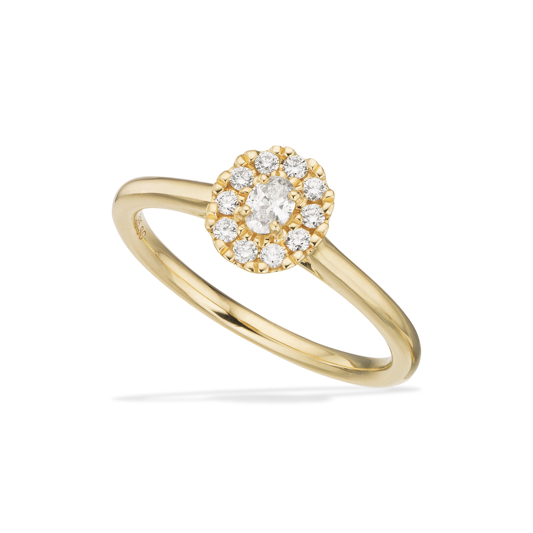 Scrouples Ringe i Guld 14 kt. med Brillant