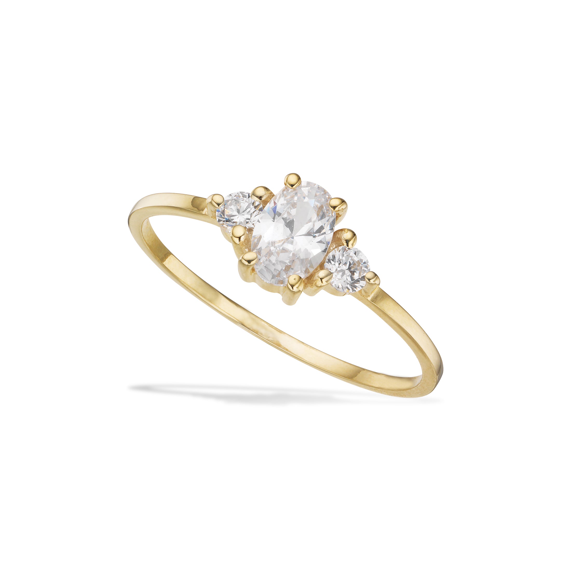 Scrouples Ringe i Guld 8 kt. med Syn. cubic zirconia