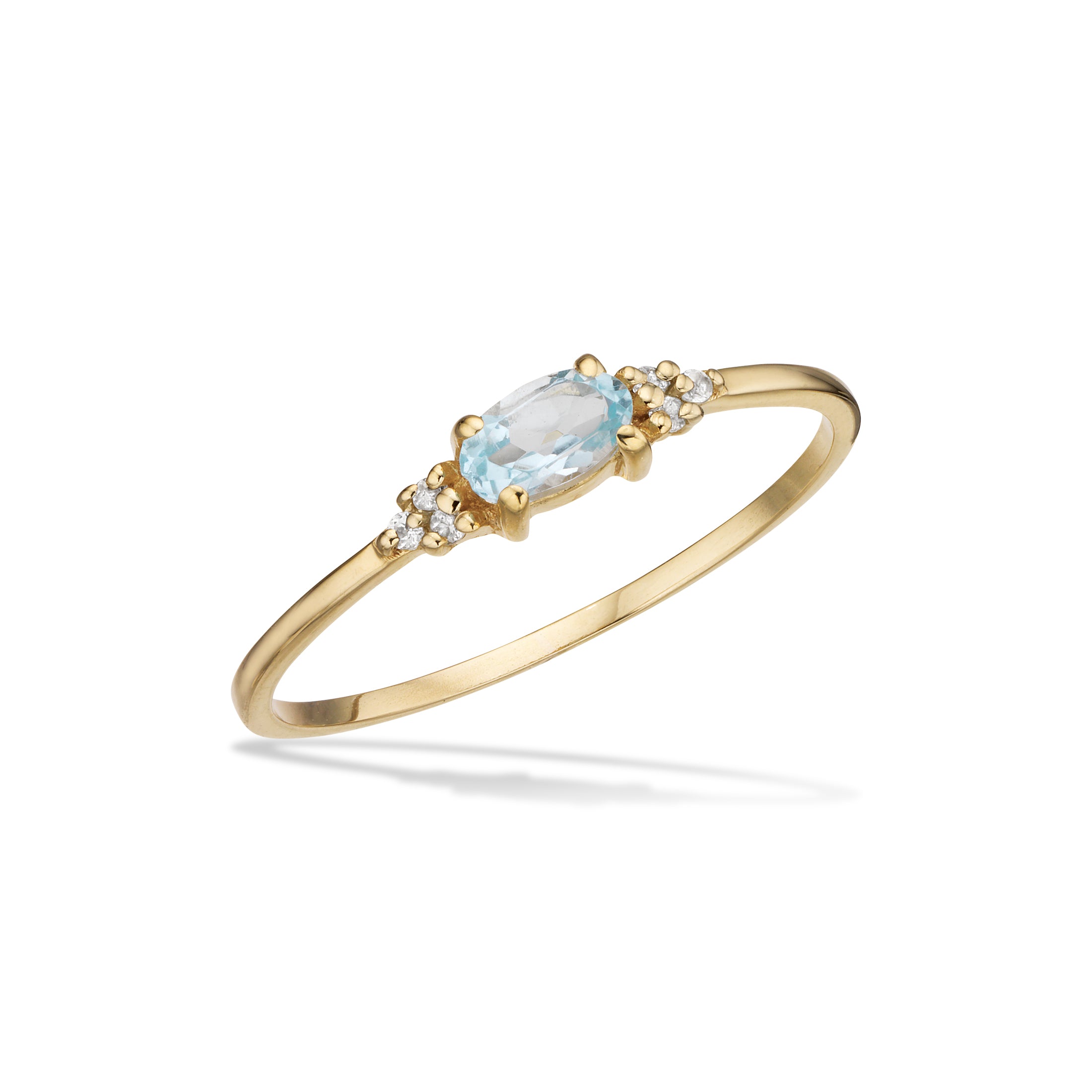 Scrouples Ringe i Guld 8 kt. med Topas