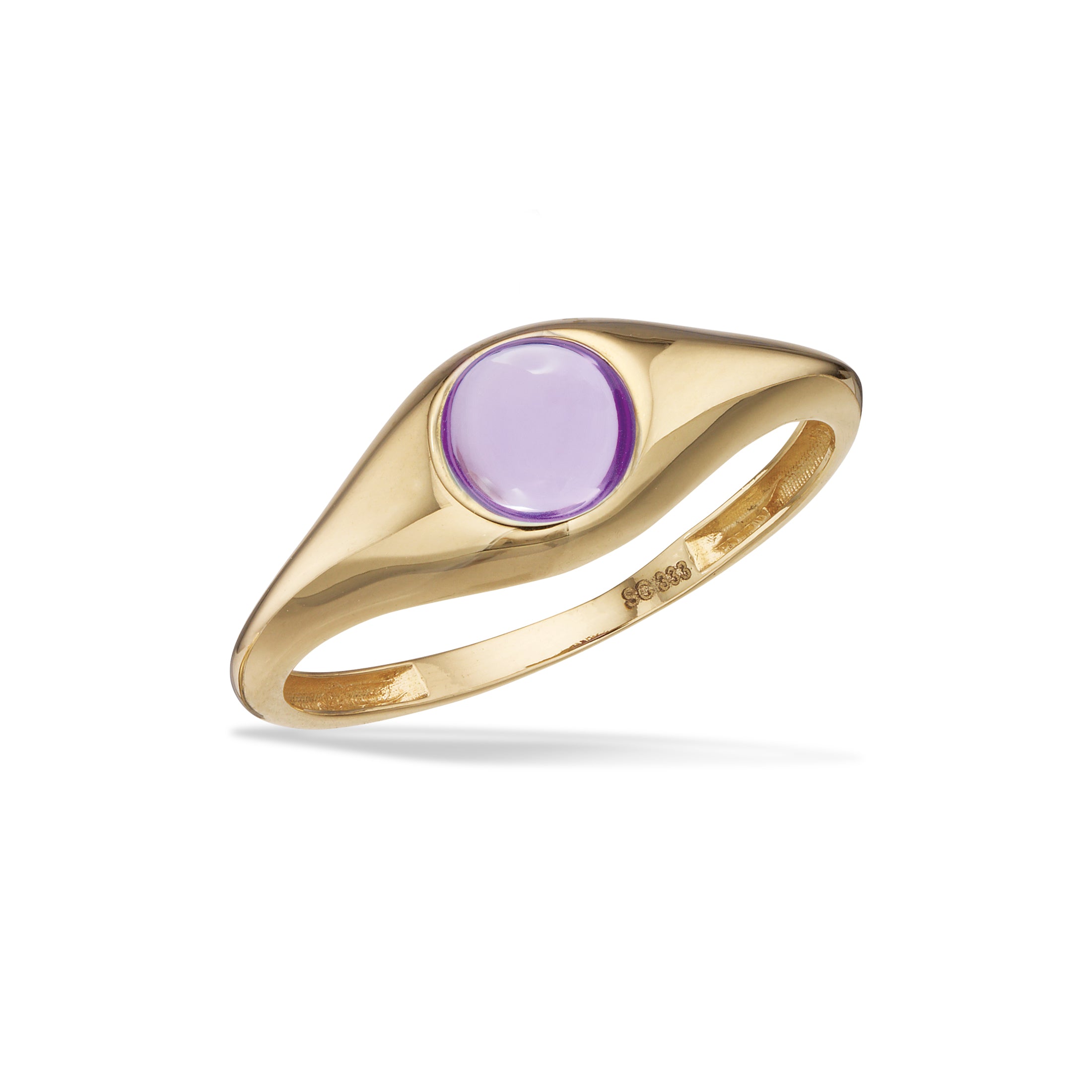 Scrouples Ringe i Guld 8 kt. med Ametyst