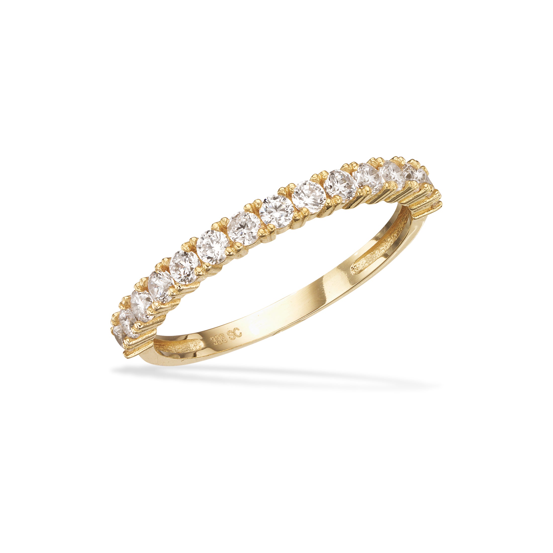 Scrouples Ringe i Guld 8 kt. med Syn. cubic zirconia