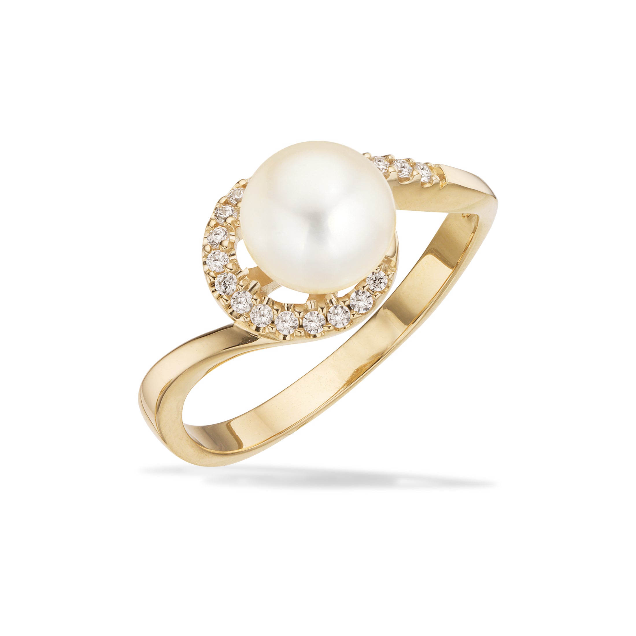 Scrouples Ringe i Guld 8 kt. med Perle