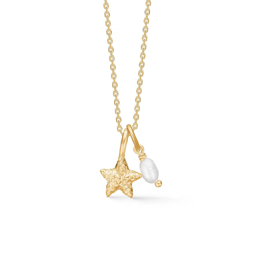 Studio Z, Halskæde Starfish lustre m/perle
