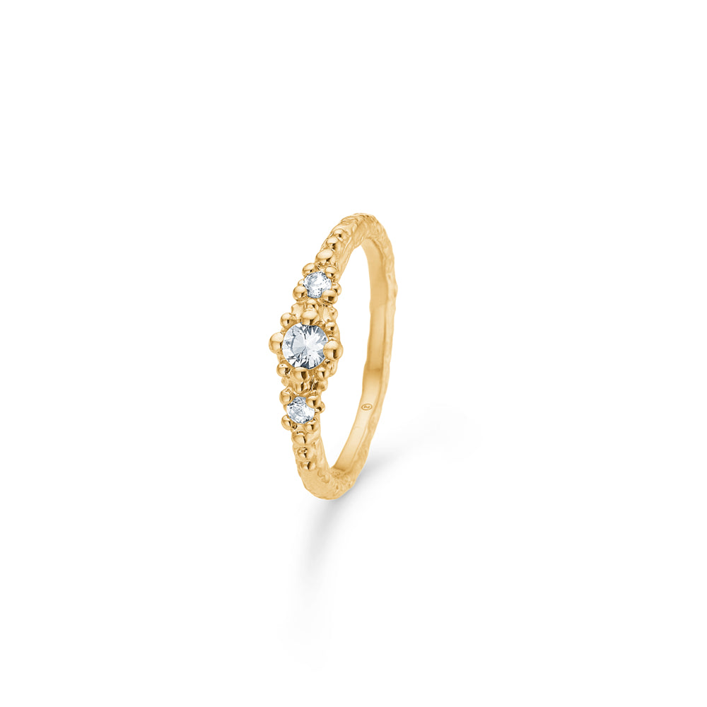 Studio Z, Sølv ring Fragtments med zirkon