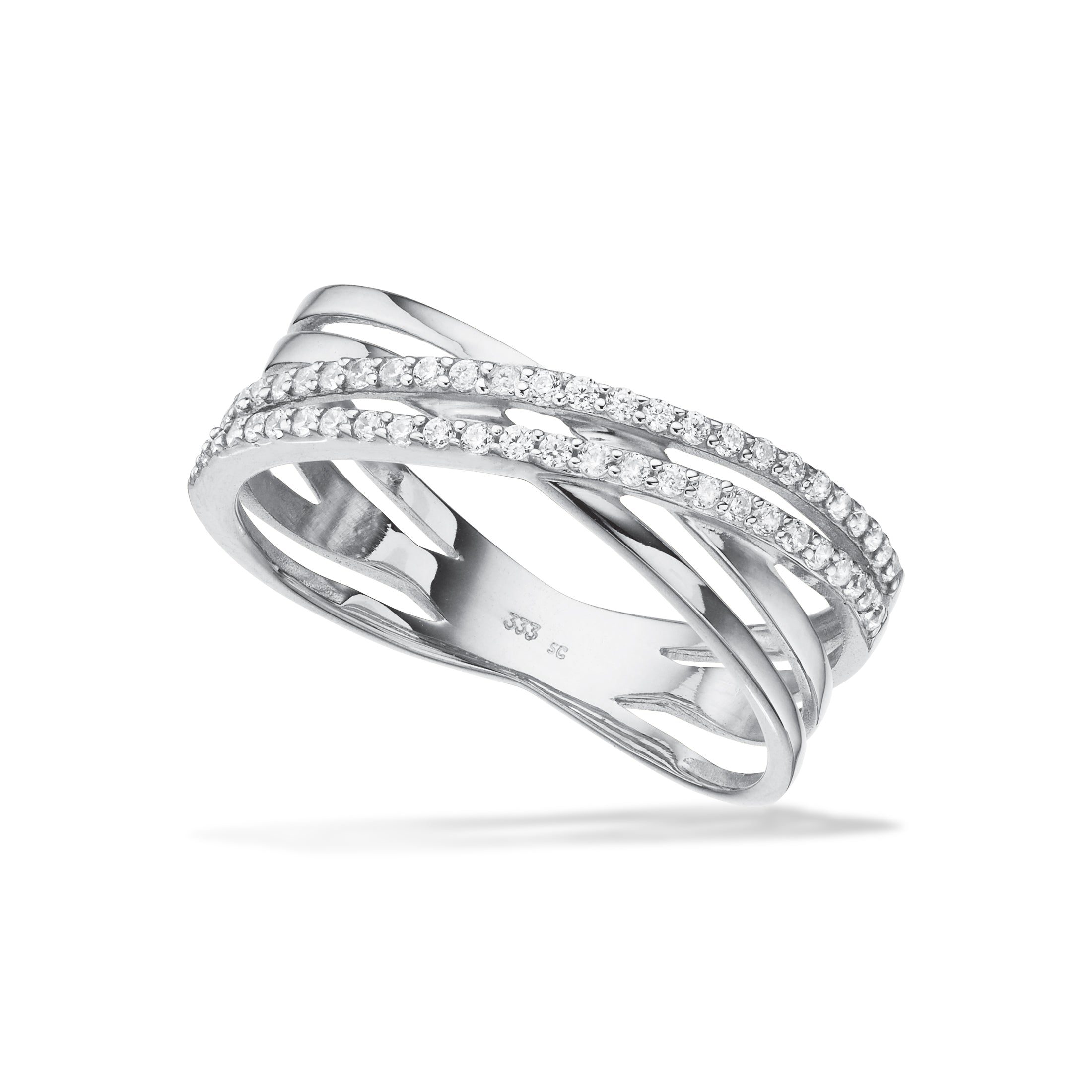 Scrouples Ringe i Sølv med Syn. cubic zirconia
