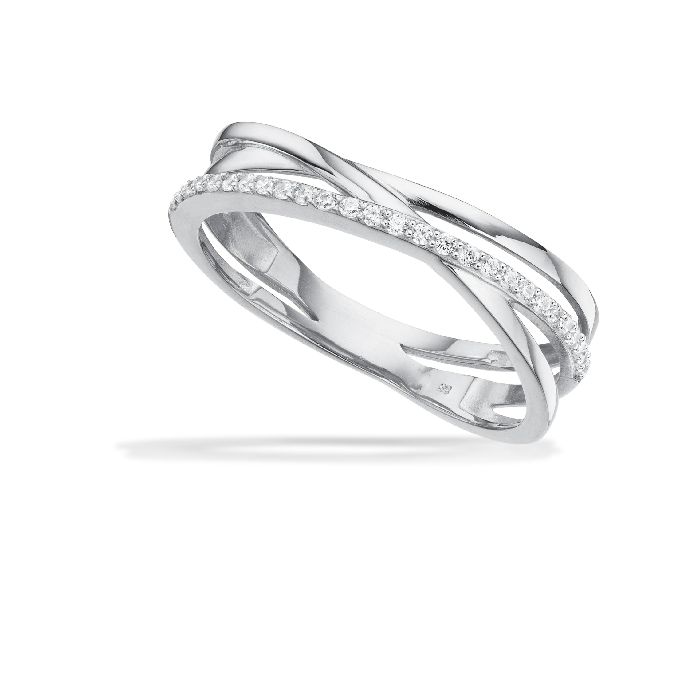 Scrouples Ringe i Sølv med Syn. cubic zirconia