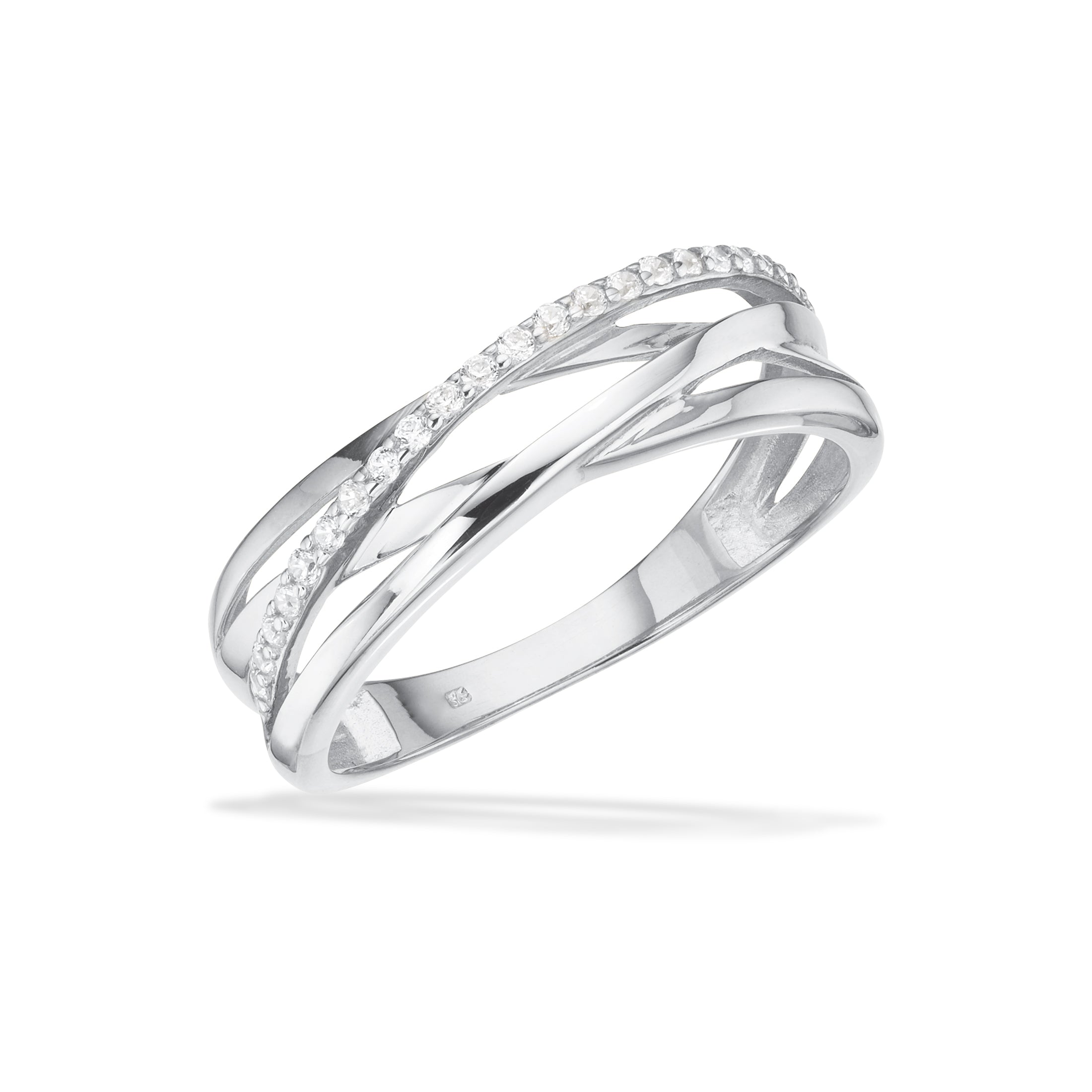 Scrouples Ringe i Sølv med Syn. cubic zirconia